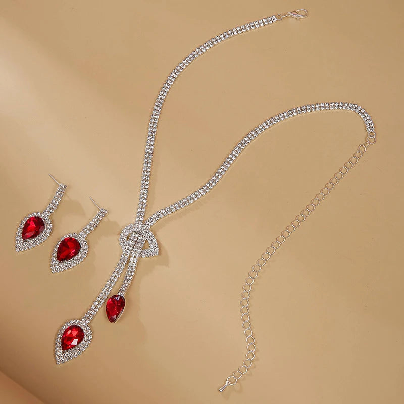 Fashion Necklace Earrings Set Dress Accessories Necklace Earrings Jewelry Set Wedding Dress Up Accessories Party Holiday Gift Good Vibrations Adult Super Store