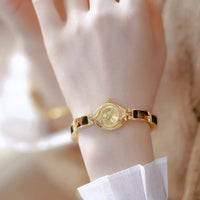 Fashion Vintage Watch For Women Luxury Elegant Quartz Resin Bracelet Retro Casual Wristwatches Beautiful Gifts Watches Female Good Vibrations