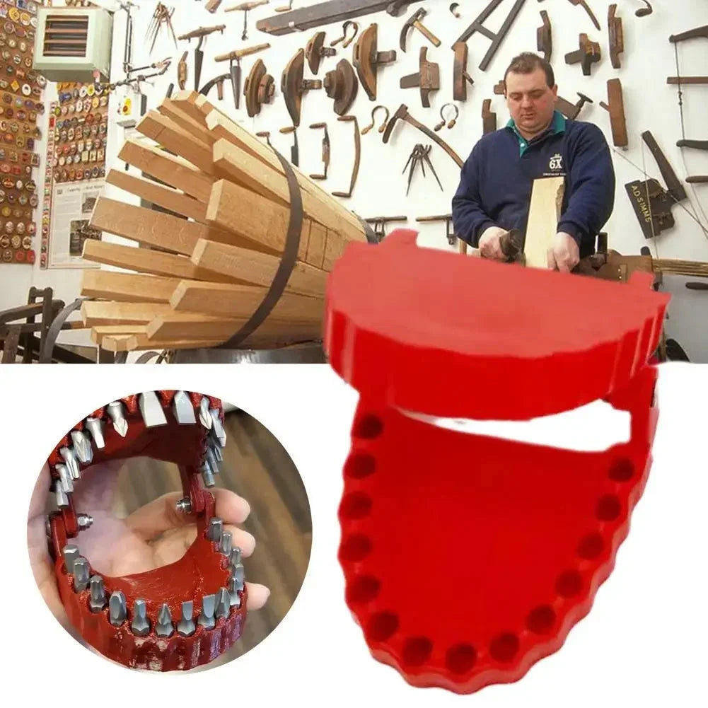 Funny Denture Drill Bit Holder for Screwdriver Teeth Model Screwdriver Bit Holder Fits 1/4 Inch Hex Bit Drive Bit Adapter Tools Good Vibrations