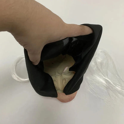 Halloween Witch Mask Cosplay Scary Ghost Face Sorceress Old Nana Grandma Latex Helmet Dress Up Party Costume Props Good Vibrations