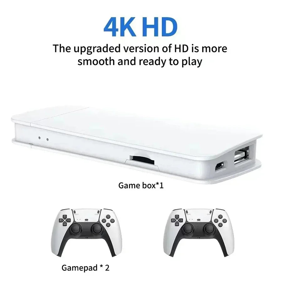 M15 Video Game Console 4K TV Retro Game Console 64G Built in 20000 Games Wireless Controller Gamepad Retro Handheld Game Console Good Vibrations