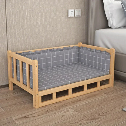 Simplicity Wooden Dog Bed Can Be Used As Bedside Table Dog Kennel Four Season Universal Environment protection Practical Pet Bed Good Vibrations