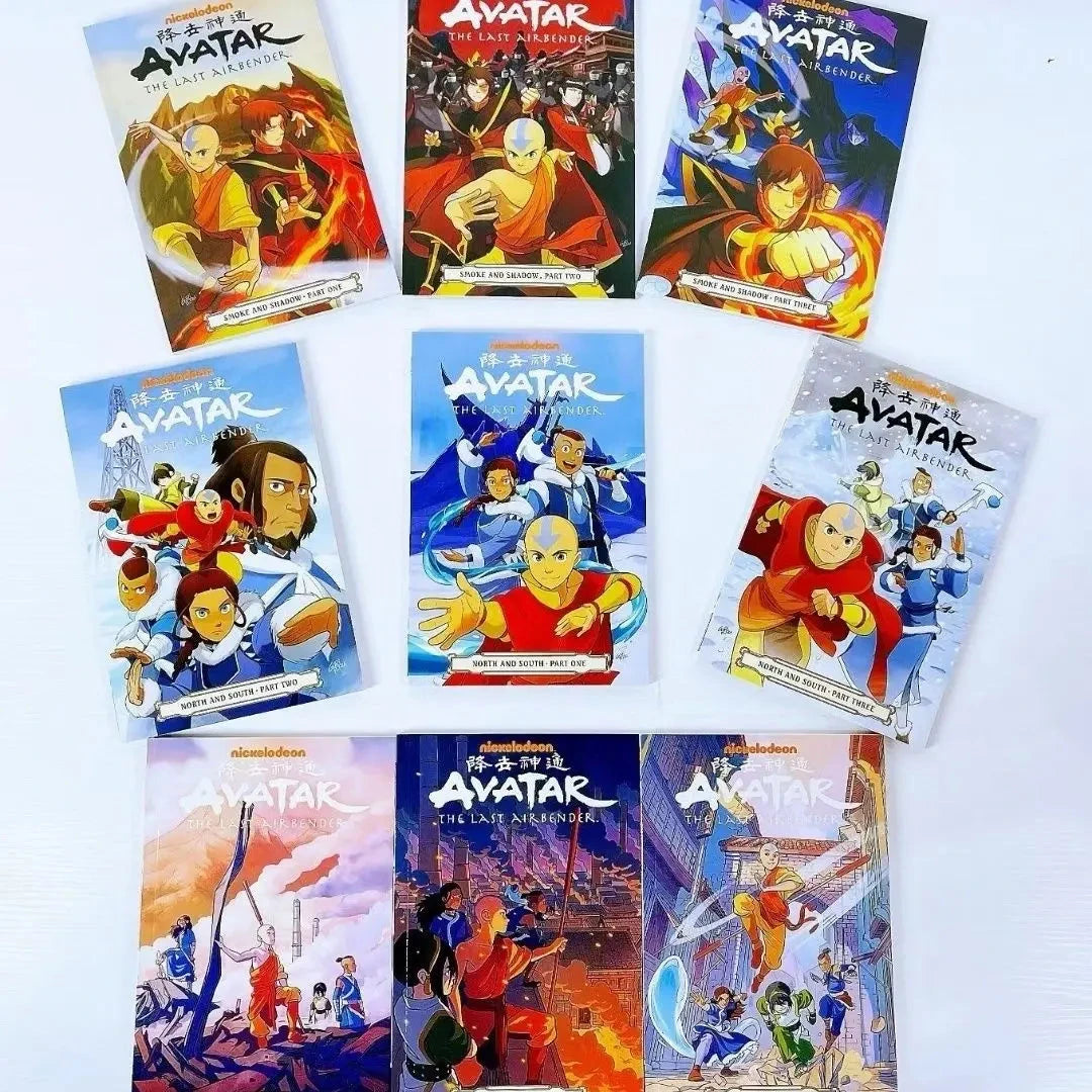 Avatar:The Last Airbender Season 1 Nine books + Season 2 Nine books English book American comics Action comedy fantasy story Good Vibrations