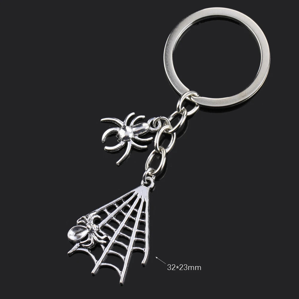 Fashion Animal Women Keychain Car Moon Cat Dog Love Heart Key Chain Friends Gift Jewelry Bag Pendant Wing Evil Eye Angel Turtles Good Vibrations