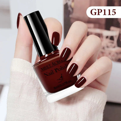 8ml Water-Based Nail Polish 48 Colors Long Lasting Quick Drying No Need of Lamp to Cure Nail Supplies Vernis for Nails Manicure Good Vibrations