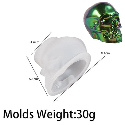 Halloween Ornament Silicone Candle Mold DIY Handmade Skull Scented Candle Soap Plaster Resin Casting Molds Home Decor Craft Gift Good Vibrations