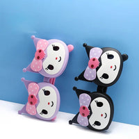 Kawaii Sanrio Kuromi Children's Sunglasses Little Girl Cartoon Flip Sunglasses My Melody Sun Protection Sunglasses Glasses Good Vibrations