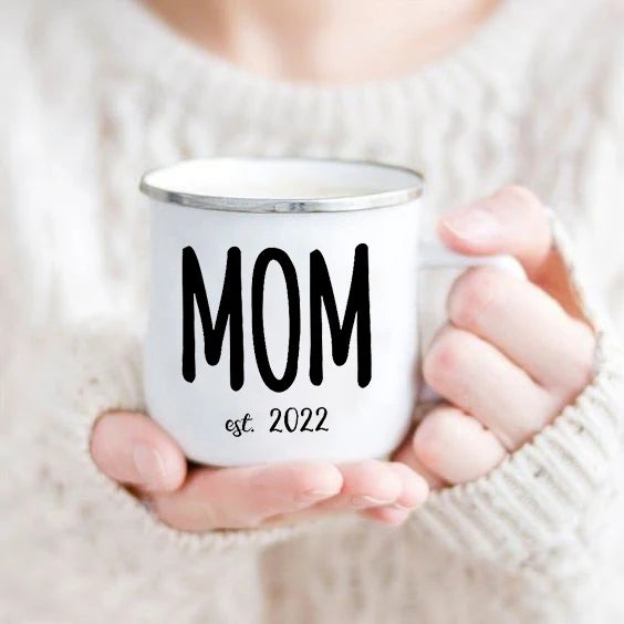 Mothers Day Gift for mom Mommy Birthday Gifts Best Mom Ever Mug Mommy Coffee Mugs Mother drink cup tea enamel cups Good Vibrations Adult Super Store