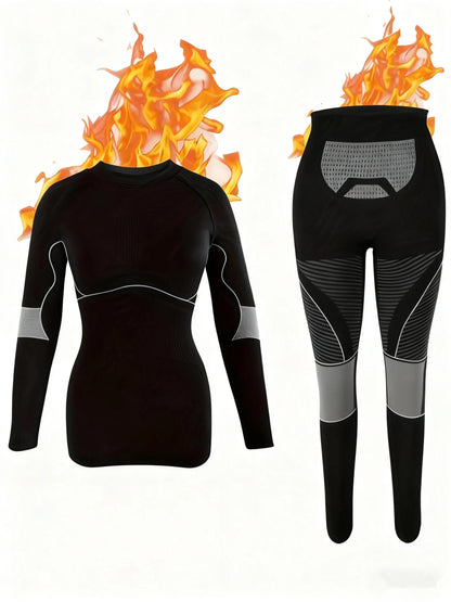Womens Thermal Underwear Sets Womens Long Johns Underwear Thermal Wear for Women Thermal Set Winter Good Vibrations