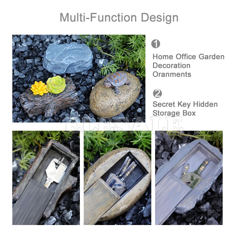 Sight Secret Rock Stone Shape Key Safe Box Hidden Storage Compartment For Home Garden RV Spare Keys Safes Free Gift Zipper Bag GOOD Vibrations Adult Super Store