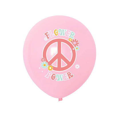 15pcs Hippie Two Groovy Bohemian Rainbow Bus Balloons For Bohemian Themed Kids Birthday Decoration Wedding Party Supplies Good Vibrations