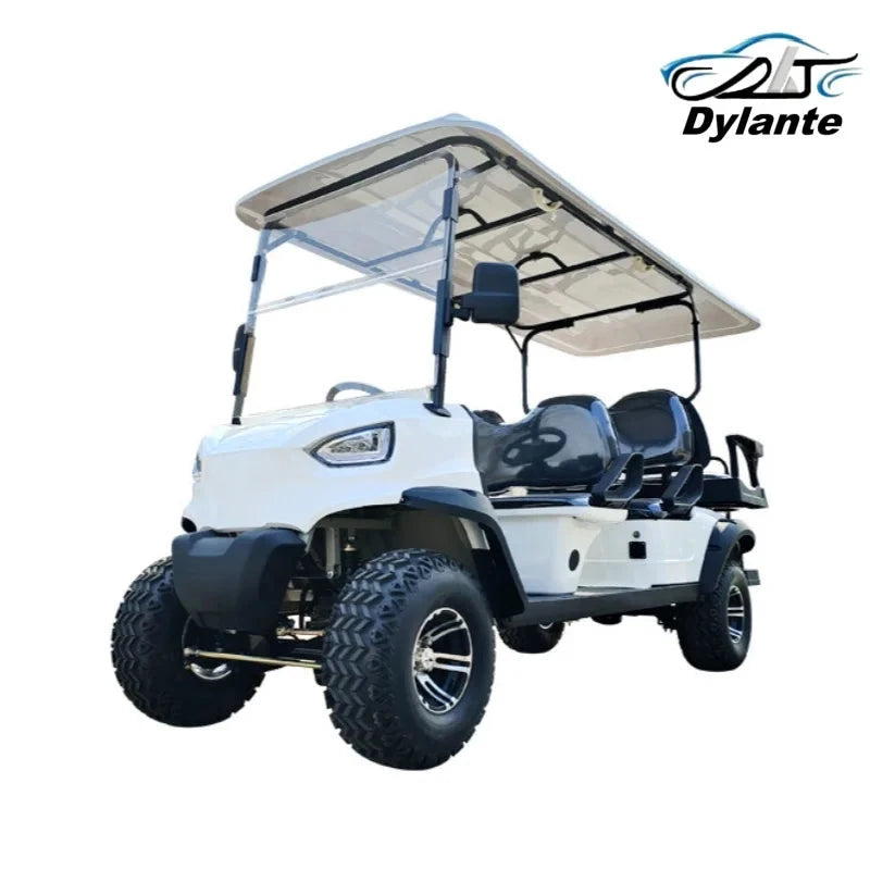 New Customized Club Car Electric Golf Cart With Foldable Rear Seat Adult Ranch Electric Four-Wheeler Electric Car For Adults Good Vibrations
