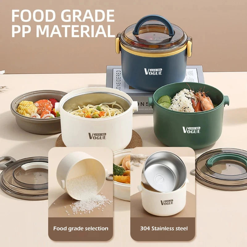 Food Thermal Jar Insulated Soup Thermos Bottles Stainless Steel Lunch Box Drinking Cup Bento Lunch Box Women Hot Food Container Good Vibrations