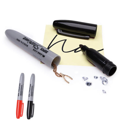 Blue marker safe secret stash container for hiding money and valuables discreetly.