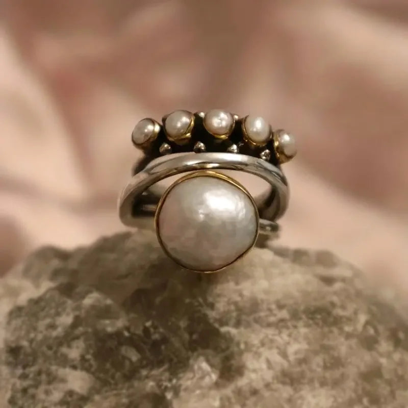 2026 Punk Personalized Wide Ring Status Symbolizes European and American Luxury  Wrapped with Irregular Lines Good Vibrations