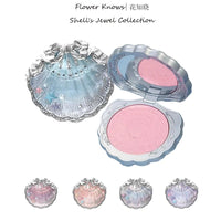 Flower Knows Shell's Jewel Collection Blush Matte Cheek Blusher Powder Pigmented Baked Natural Highly Lightweight Smooth Finish Good Vibrations