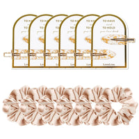 12pcs Bridesmaid Proposal Gifts Bridesmaid Hair Clips Hair Ties Scrunchies Set Bachelorette Party Wedding Bridal Shower Favors Good Vibrations