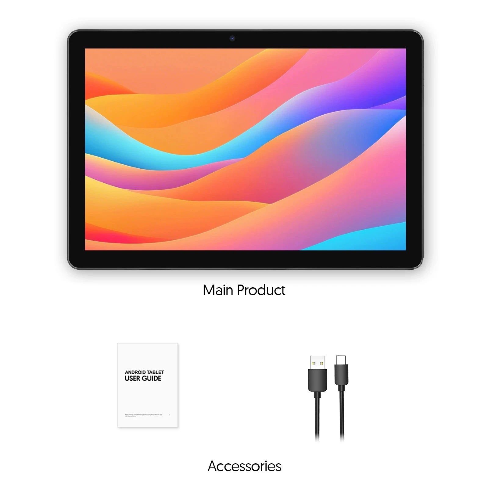 BAKEN new 10-inch Android 13 tablet , quad-core processor, 7GB (3g+4g memory expansion) RAM+64GB ROM, 1TB expansion, 1280x800 IP Good Vibrations