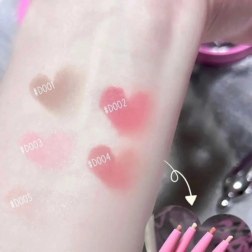 Nude Lip Liner with Lip Brush Cappuvini Korean Style Lip Makeup Long Last Velvet Matte Lipstick Good Vibrations