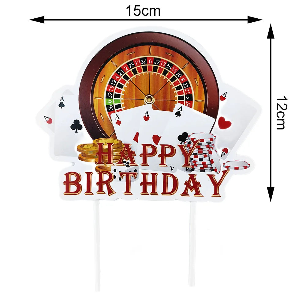 Casino Birthday Party Supplies for Adults Casino Party Decors Poker Paper Plates Cups Napkins Casino Night Vegas Supplies Favors Good Vibrations