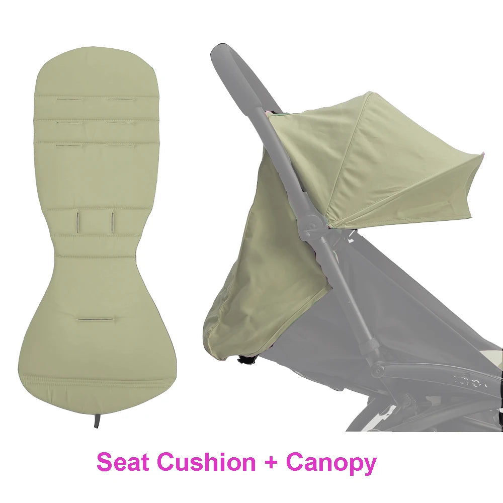 COLU KID® Baby Carriage Accessories Waterproof Sun Canopy & Replacement Seat Cushion Compatible with Babyzen YOYO YOYO2 Good Vibrations