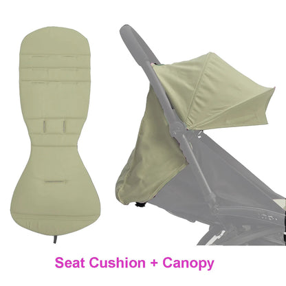 COLU KID® Baby Carriage Accessories Waterproof Sun Canopy & Replacement Seat Cushion Compatible with Babyzen YOYO YOYO2 Good Vibrations