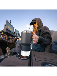 3pcs Accessories Set for Stanley Tumbler with Handle 1cm Straw Topper Cover Diamond Butterfly Charm Glitter Silicone Boot-White Good Vibrations Adult Super Store