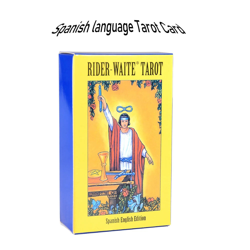 Classic The Rider Waite Tarots With Divination Personal Use Tarot Deck Full English Spanish Version Oracles Deck for Board Game Good Vibrations