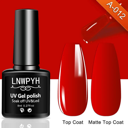 Nail Gel Polish 36 Color Gel Nail Polish Semi Permanent Gel Vernis Base Top Coat Nail Art Manicure Soak Off LED UV Gel Varnishes Good Vibrations