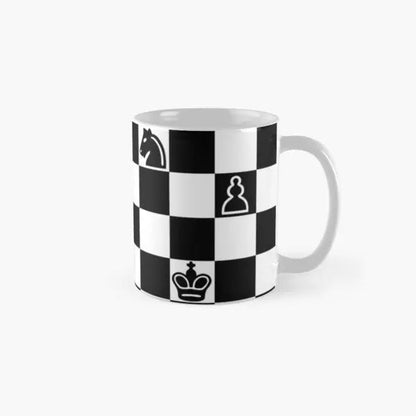 Chess Classic  Mug Handle Round Gifts Design Printed Drinkware Picture Cup Image Photo Simple Tea Coffee Good Vibrations