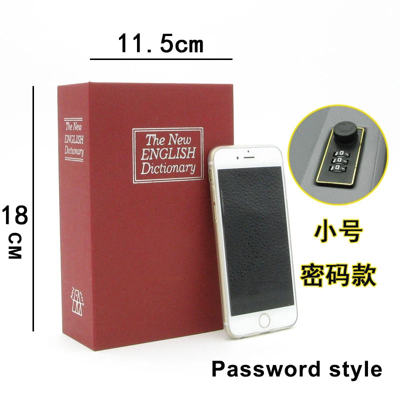 Book Safe with Combination Lock Dictionary Diversion Metal Lock Box for Home Office Code Lock for Money Dictionary Safe Box Good Vibrations Adult Super Store