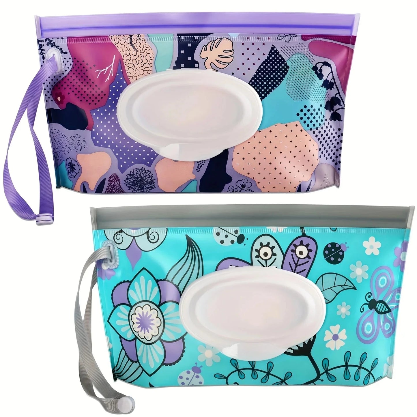 2pcs/set Wipes Containers Reusable Portable Wet Wipe Pouch Wipe Dispenser Container Travel Wet Wipe Holder Thanksgiving Day Gift Good Vibrations