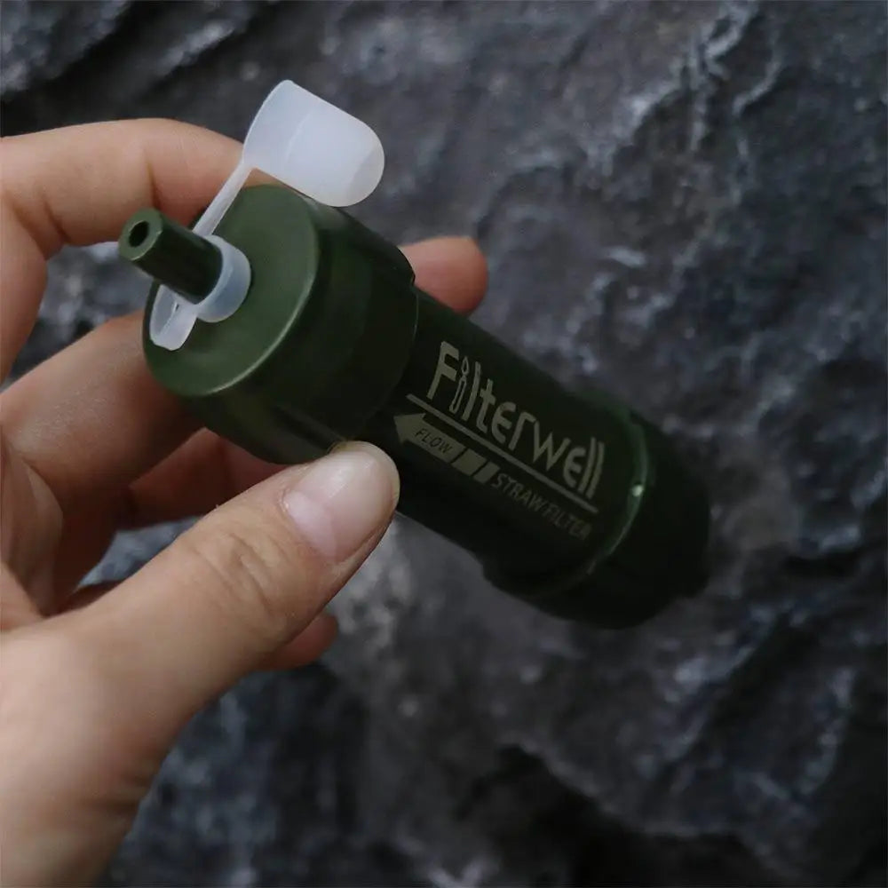 Mini Mini Water Filter Straw Purifier Direct Drinking Purification Water Filter TUP Straw Drinking Water Filtering Straw Hiking Good Vibrations