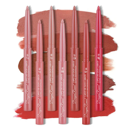 Lip Liner Lipstick Pen Waterproof Long-Lasting Hook Line Lip Pencil Matte Matte Beginner Automatic Lip Liner Bean Paste Color Hook Pen Automatic Rotating Lip Liner Good Vibrations