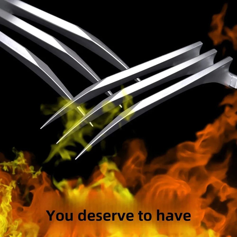 2pcs/pairs 25cm Movie Wolverine Accessory Sets 1:1 Cosplay Prop Hard Logan Blade Claws Paw Safety Halloween Gift Toy Role Play Good Vibrations