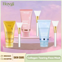 Collagen Peel off Mask Deep Cleansing Pores Oil Control Turmeric Wrapping Night Face Mask for Brightening Rejevenation Skin Care Good Vibrations