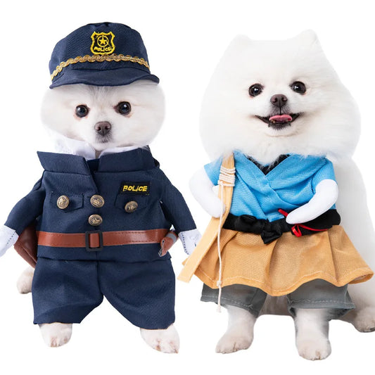 Halloween Dog Clothes Funny Pet Costume Small Dog Jacket Creative Outfit for Teddy Cats  Costume Dog Clothes for Small Dogs Good Vibrations