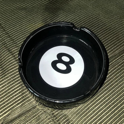 Unique Black Eight Ceramic Ashtray Perfect For Billiard Rooms Home Bars Parties Ideal Gift & Creative Birthday Presents Good Vibrations Adult Super Store