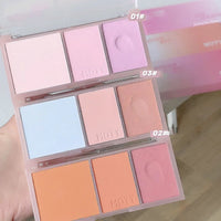 Pink Series 3 Colors Blush Makeup Palette Mashed Potato Texture Matte Cheek Tint Contour Shadow Blusher Cosmetics Rouge Powder Good Vibrations