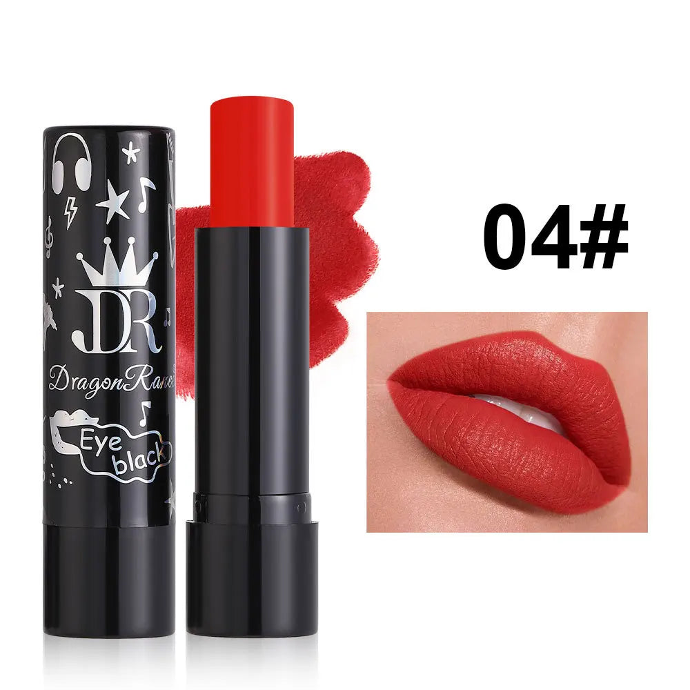 12 Colors Matte Nude Red Lipsticks Waterproof Pink Black Purple Velvet Lipstick Long Lasting Makeup Lip Stick Halloween Cosmetic Good Vibrations