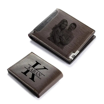 Personalized Photo Wallet for Men Customized Picture Name Wallets for Men Gift for Men Father's Day Valentines Gift for Husband Good Vibrations