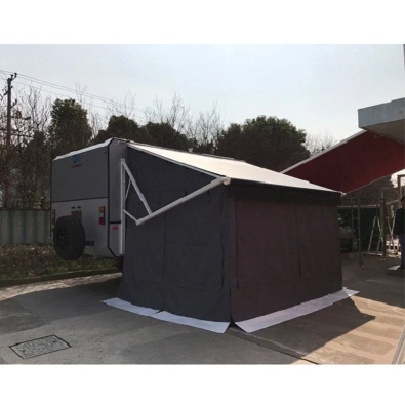 High Quality Portable Motorhome Camper Pop-Up Awnig Tent Double Layer PVC Polyester Fabric Aluminum Pole For Outdoor Camping Good Vibrations