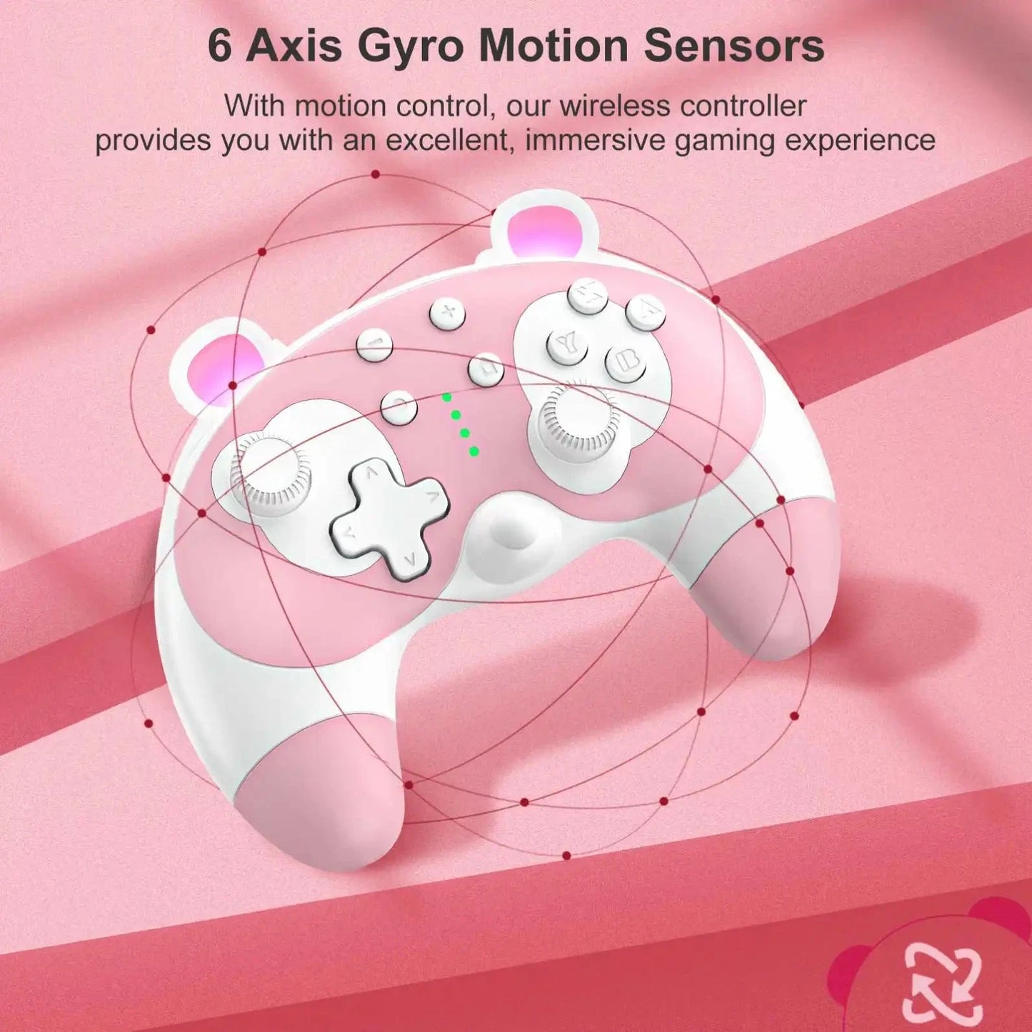 Switch Pro Controller Cartoon Style Wireless Bt Gamepad For Nin-Tendo Good Vibrations