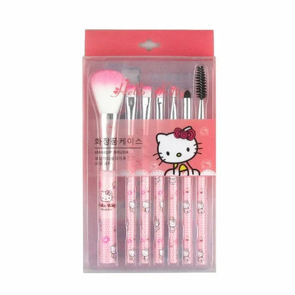 Hello Kitty Makeup Brush Set Fashion Cute Blush Eyebrow Lip Eye Shadow Brush Beauty Tool Women Girls Facial Makeup Tools Gifts Good Vibrations