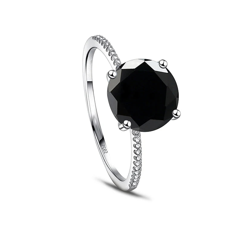 Gica Gema 3.0Ct  Real Solid 925 Sterling Silver Ring Fashion Women Gift 5A Zircon Jewelry Brand Wedding Engagement Silver Rings Good Vibrations