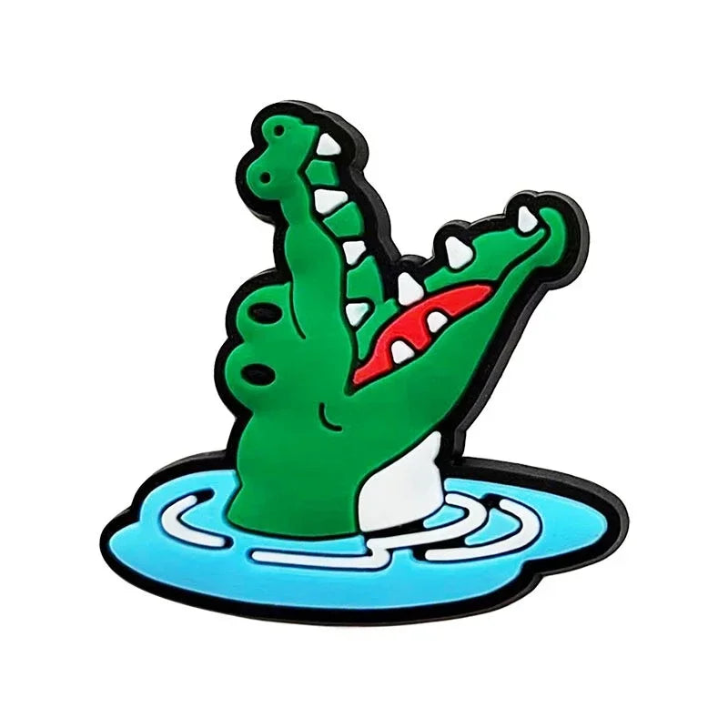 Shoe Charms for Crocs Accessories
 Animal Shoes Charm for Croc Decorations Pins Men Accessory Jeans Woman Clogs Clips Badges Good Vibrations