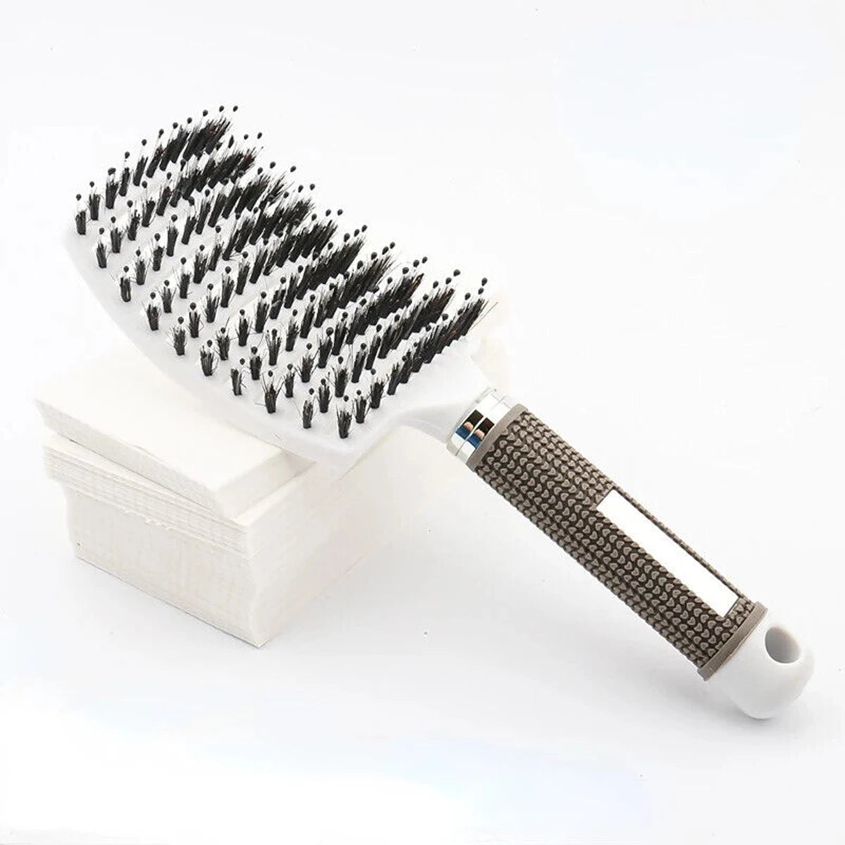 Hair Brush Scalp Massage Comb Hairbrush Boar Bristle Nylon Women Wet Curly Detangle Hair Brush Salon Hairdressing Styling Tool Good Vibrations