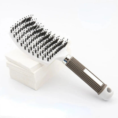 Hair Brush Scalp Massage Comb Hairbrush Boar Bristle Nylon Women Wet Curly Detangle Hair Brush Salon Hairdressing Styling Tool Good Vibrations