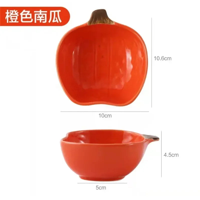 Child Ceramic Dishes Tableware, Fruit Vegetable Animal Model Cartoon Dessert Plate, Salad Bowl, Breakfast Disc, Kids Saucer Good Vibrations