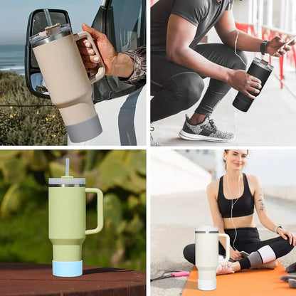 Silicone Insulated Cup Protective Sleeve For 40oz 30oz 20oz Water Bottle Silicone Boot Bottom Sleeve Cover Non-Slip Cup Sleeve Good Vibrations Adult Super Store